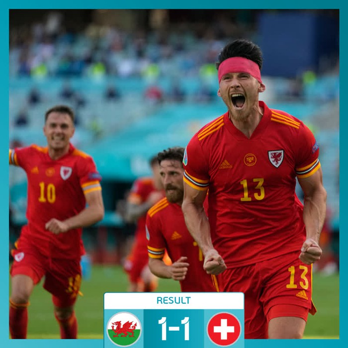 Xứ Wales thoát thua trước Thụy Sĩ ở trận ra quân Euro 2020 - Ảnh 1.