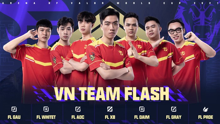 Team Flash mang đội hình chất lượng đến AWC 2021