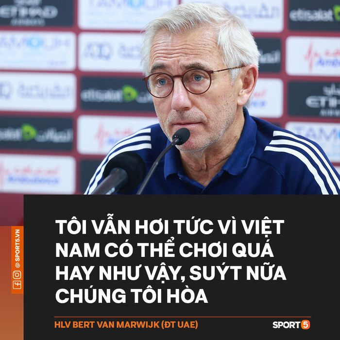 HLV tuyển UAE: &quot;Tôi hơi tức vì Việt Nam chơi quá hay, suýt nữa chúng tôi cầm hòa&quot; - Ảnh 1.