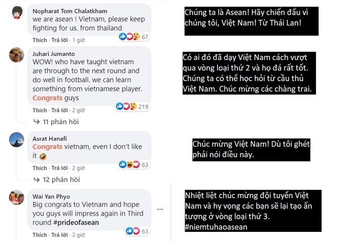 Người hâm mộ Đông Nam Á chúc mừng thành tích lịch sử của đội tuyển Việt Nam - Ảnh 3.