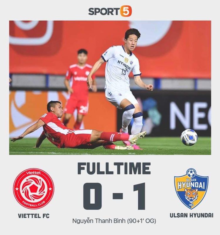 Trực tiếp Viettel FC 0-1 Ulsan Hyundai: Thanh Bình phản lưới nhà đáng tiếc - Ảnh 1.