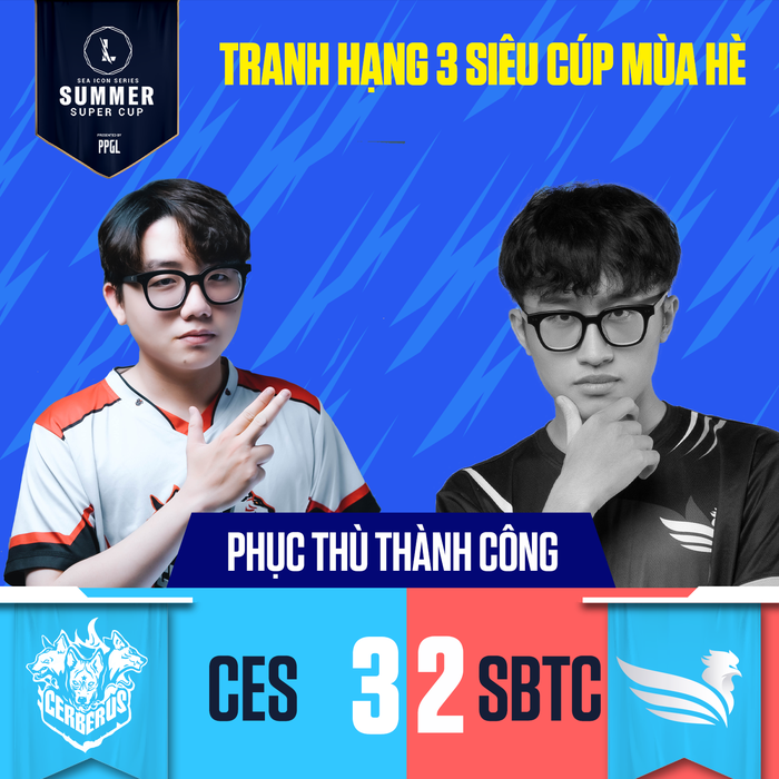 CES về thứ 3 ở ISS Super Summer Cup