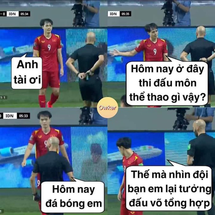 Fan Việt Nam chế loạt ảnh hài hước sau trận đấu với Indonesia - Ảnh 3.