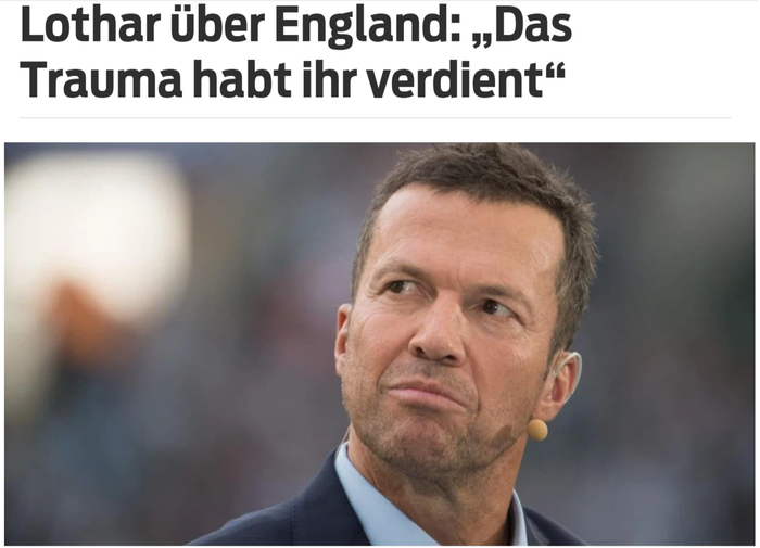 Huyền thoại bóng đá Đức cho rằng người hâm mộ tuyển Anh xứng đáng nhận nỗi đau thất bại tại Euro 2020 - Ảnh 1.