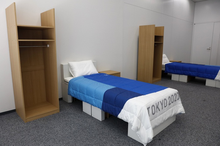 Cận cảnh những chiếc giường đặc biệt sẽ được sử dụng tại Olympic 2020 - Ảnh 1.