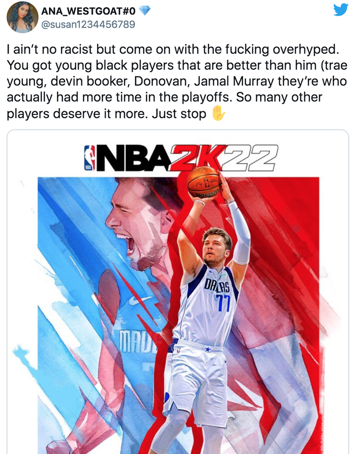 Luka Doncic nhận phải sự phân biệt bởi trang bìa NBA 2K22 của mình - Ảnh 2.