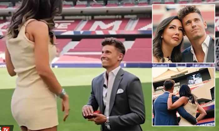 Marcos Llorente cầu hôn thành công bạn gái ngay trên sân vận động đội nhà - Ảnh 2.