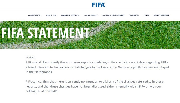 FIFA cảnh báo giới truyền thông khi đưa tin sai sự thật - Ảnh 1.