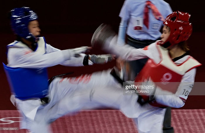 Trương Thị Kim Tuyền &quot;lấy nhu thắng cương&quot; đả bại đại diện Canada trận ra quân Taekwondo Olympic Tokyo 2020 - Ảnh 5.