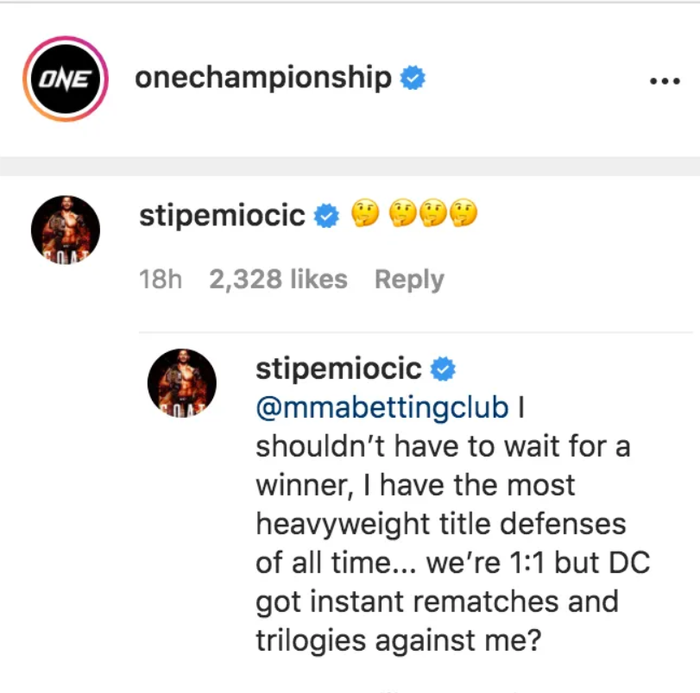 Không muốn chờ để được tranh đai cùng Francis Ngannou, cựu vương Stipe Miocic tính rời UFC để chuyển sang ONE? - Ảnh 1.