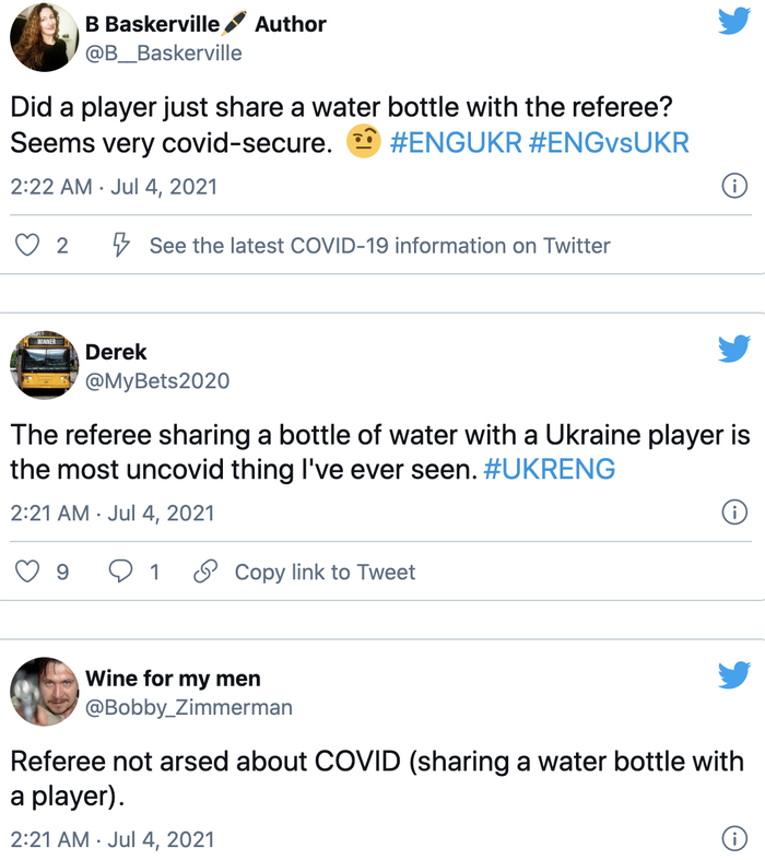 Fan bức xúc vì trọng tài uống chung chai nước với cầu thủ Ukraine - Ảnh 2.