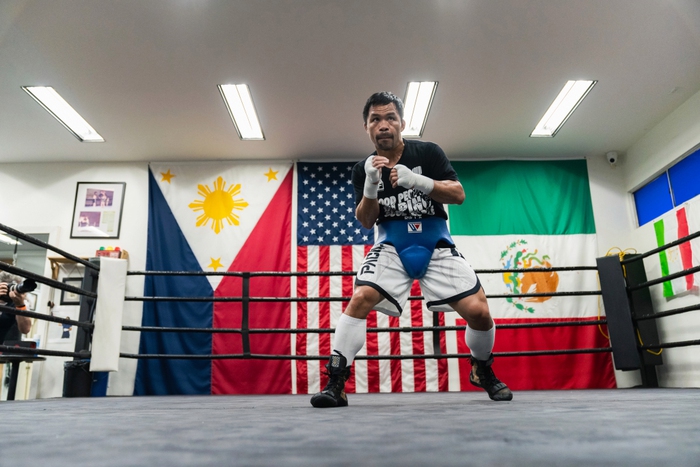 Manny Pacquiao tập luyện tích cực, sẵn sàng cho trận đấu có thể là cuối cùng trong sự nghiệp - Ảnh 2.