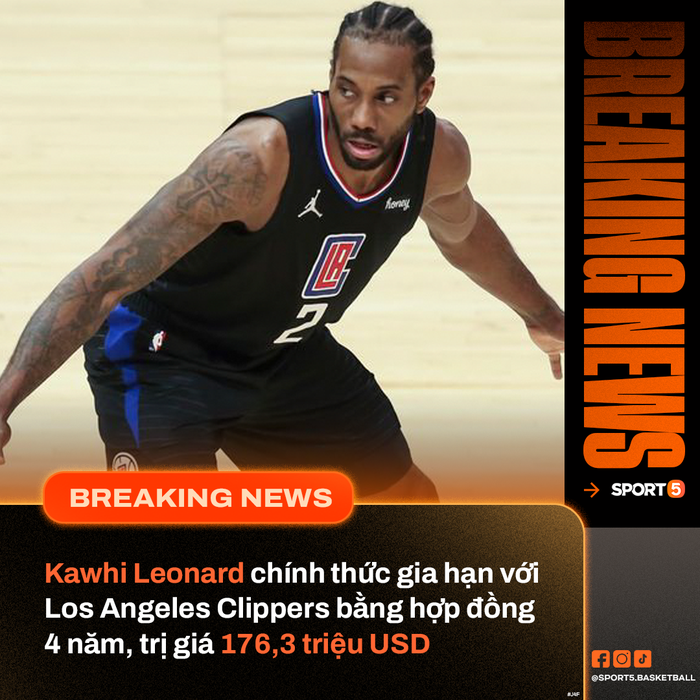 Kawhi Leonard đảm bảo tương lai 4 năm với Los Angeles Clippers - Ảnh 1.