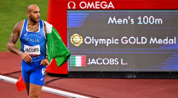 Lamont Marcell Jacobs giành HCV lịch sử với thành tích 9 giây 80 ở nội dung 100m nam
