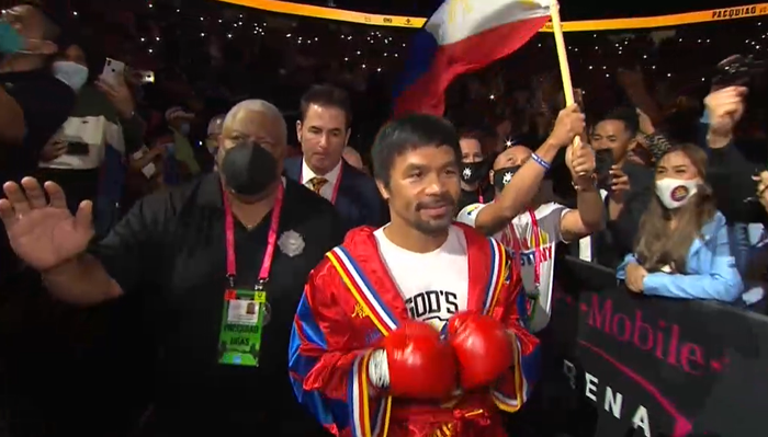 Trực tiếp Manny Pacquiao vs Yordenis Ugas: Huyền thoại người Philippines chuẩn bị xung trận - Ảnh 2.