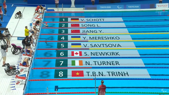 Thi đấu đầy nỗ lực, bơi lội Việt Nam kết thúc ngày thi đấu đầu tiên của Paralympic 2020 không như ý - Ảnh 1.