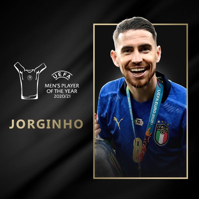 Jorginho giành giải thưởng cầu thủ xuất sắc nhất châu Âu mùa giải 2020/21 - Ảnh 1.