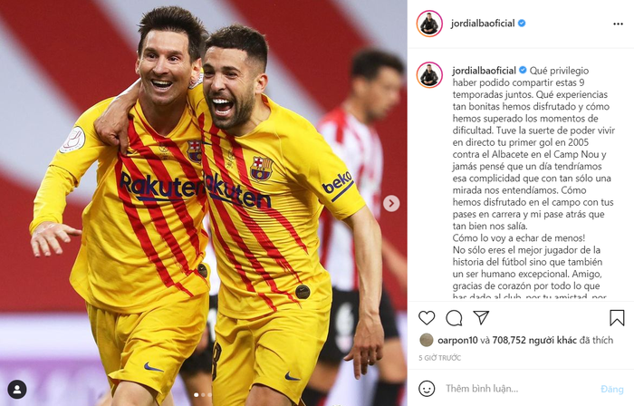 Dàn sao Barca gửi lời chia tay đầy cảm xúc tới Messi - Ảnh 4.