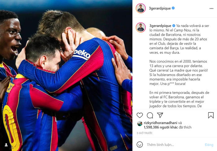Dàn sao Barca gửi lời chia tay đầy cảm xúc tới Messi - Ảnh 1.