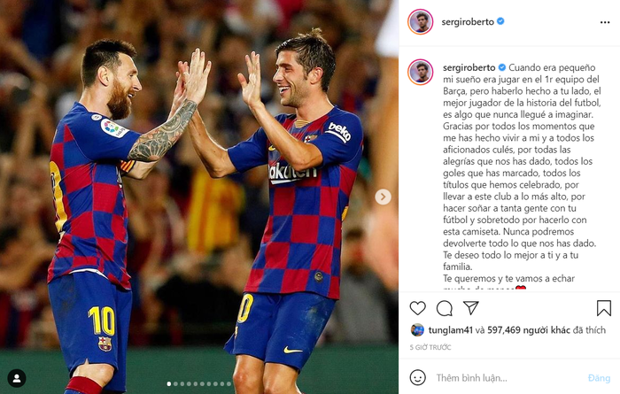 Dàn sao Barca gửi lời chia tay đầy cảm xúc tới Messi - Ảnh 3.