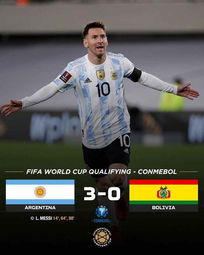 Lập hat-trick, Messi viết lại lịch sử trong màu áo Argentina - Ảnh 1.