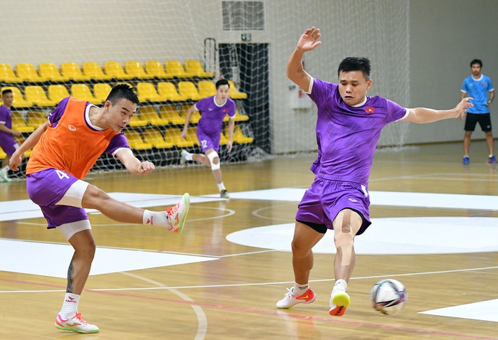 Đội tuyển futsal Việt Nam tập trung các tình huống cố định để đối đầu Brazil tại World Cup 2021 - Ảnh 5.