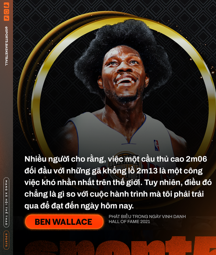 Ben Wallace: Hành trình từ một kẻ bị ruồng bỏ đến &quot;Sảnh danh vọng&quot; tại đấu trường NBA - Ảnh 6.