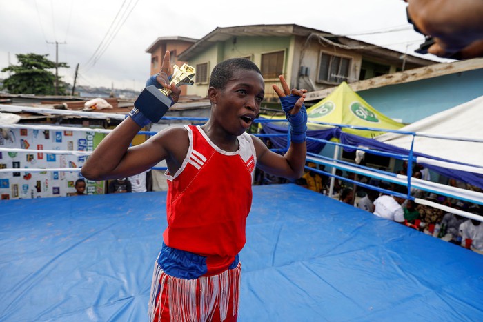 Boxer nhí người Nigeria và giấc mơ trở thành nhà vô địch thế giới giống Anthony Joshua - Ảnh 6.