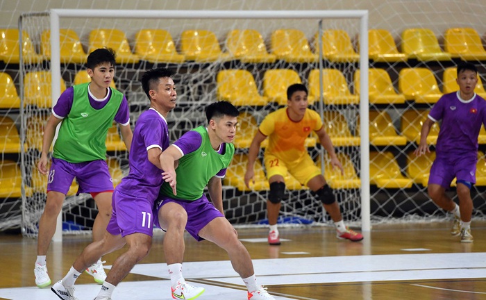 Futsal Việt Nam rèn luyện miếng đánh pha phản công nhanh trước Panama tại World Cup 2021 - Ảnh 2.
