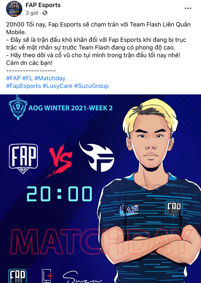 NÓNG: FAP Esports gặp biến cố trước thềm đại chiến Team Flash - Ảnh 2.