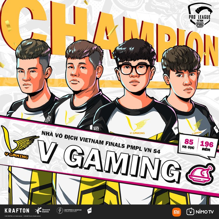 Không cần &quot;ăn gà&quot; V Gaming vẫn lên ngôi vô địch PUBG Mobile Việt Nam - Ảnh 1.