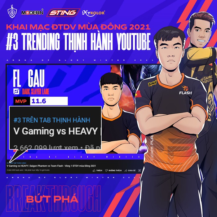 Giải Esprots Liên Quân Mobile là sự kiện thể thao hot nhất Việt Nam - lọt top 2 thịnh hành Youtube - Ảnh 2.