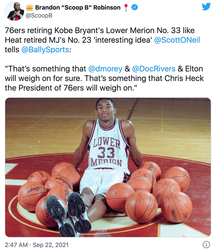 Philadelphia 76ers có thể treo áo của Kobe Bryant - Ảnh 2.