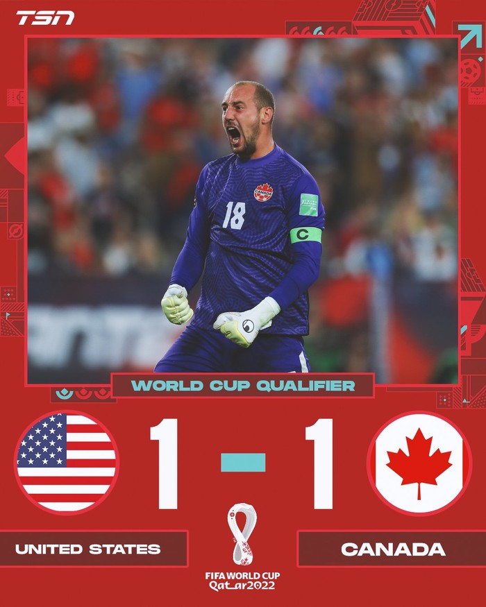 Mỹ bị Canada cầm chân tại vòng loại World Cup 2022 - Ảnh 1.