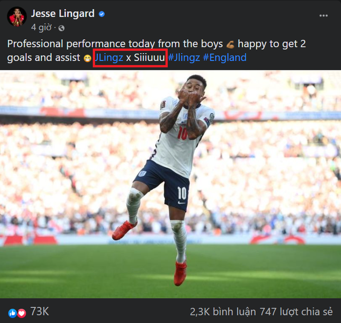 Ghi bàn đầu tiên cho tuyển Anh từ năm 2018, Lingard ăn mừng như Ronaldo - Ảnh 3.