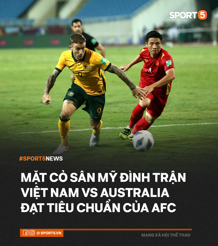 Mặt cỏ sân Mỹ Đình trận Việt Nam gặp Australia đạt tiêu chuẩn AFC - Ảnh 1.