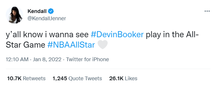 Kendall Jenner - Vũ khí bí mật giúp Devin Booker lần đầu tham gia đội hình xuất phát NBA All-Star? - Ảnh 3.