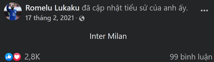 Thực hư chuyện Lukaku đổi phần mô tả fanpage thành &quot;Inter Milan&quot; dù đang đầu quân cho Chelsea - Ảnh 2.