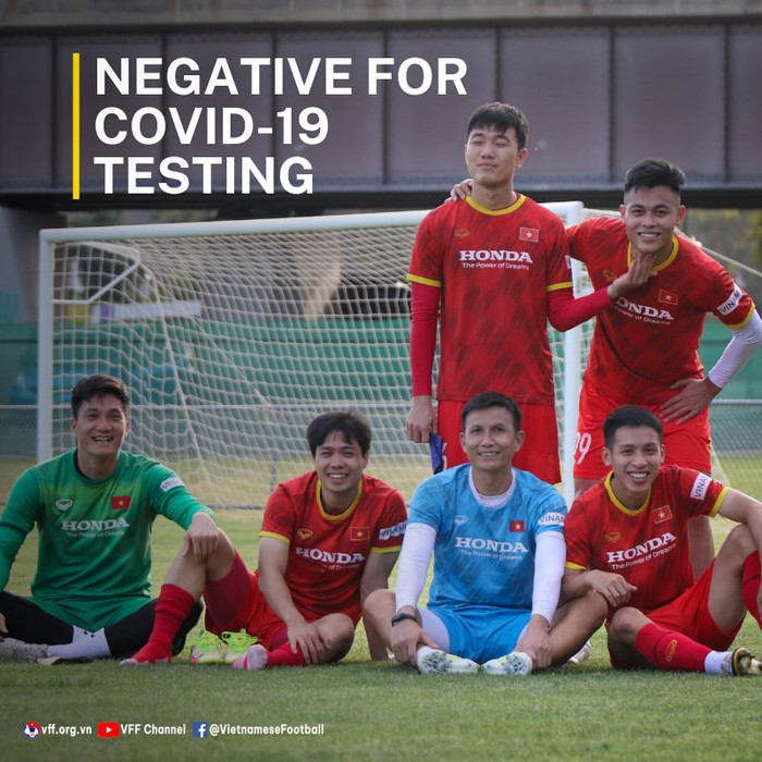 Toàn bộ cầu thủ ĐT Việt Nam âm tính với Covid-19, sẵn sàng cho trận gặp Australia   - Ảnh 1.