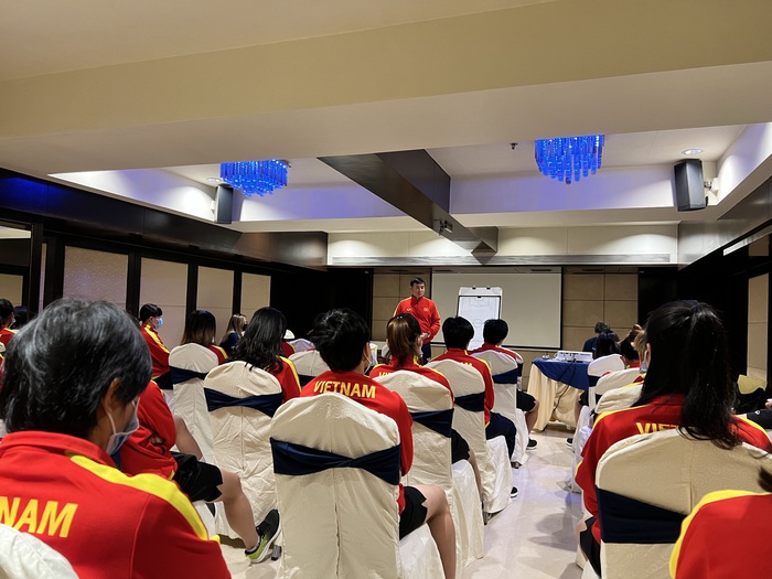Trực tiếp Asian Cup nữ 2022, ĐT Việt Nam 1-2 ĐT Myanmar: Tuyết Dung ghi bàn từ chấm phạt góc  - Ảnh 6.