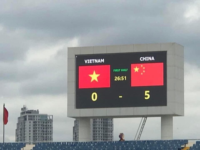 Test bảng tỷ số trận Việt Nam - Trung Quốc, chưa đá đã sợ thua? - Ảnh 1.