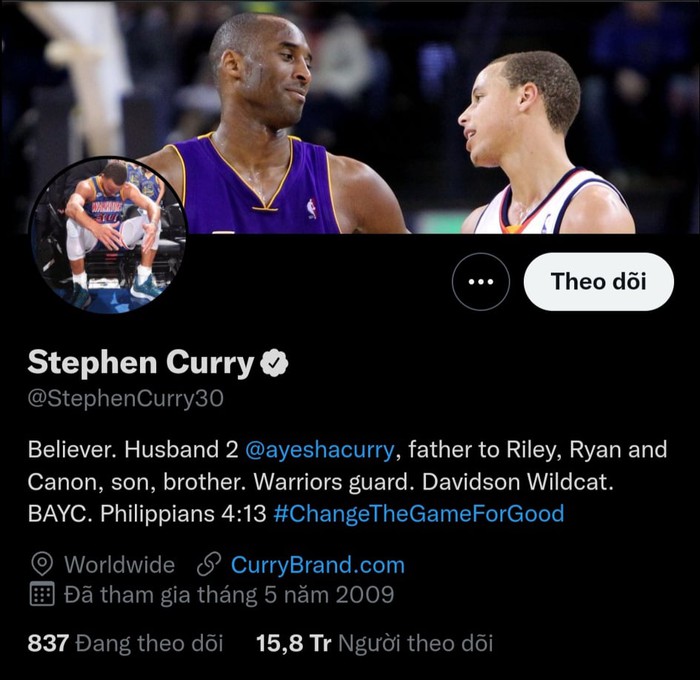 Tổng hợp: Các siêu sao NBA nói những đạo lý gì trên dòng mô tả Twitter? - Ảnh 13.