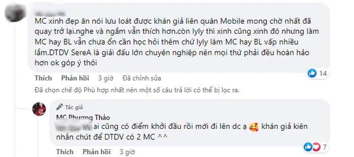 MC Phương Thảo trả lời 1 câu khiến ai ai cũng ngưỡng mộ khi thấy fan chê Lyly Sury - Ảnh 1.