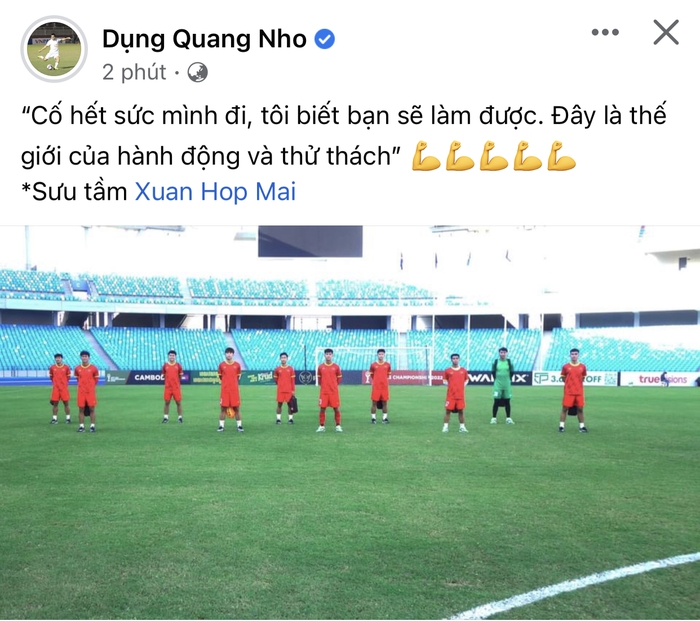 Nhóm cầu thủ mắc Covid-19 cổ vũ nhiệt tình cho đồng đội U23 Việt Nam đấu U23 Timor Leste - Ảnh 3.
