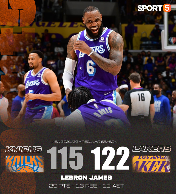 Los Angeles Lakers nhọc nhằn chiến thắng New York Knicks ở hiệp phụ - Ảnh 1.