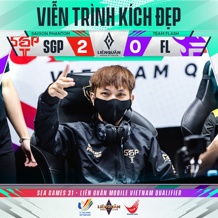 Hủy diệt Team Flash, Saigon Phantom tái đấu V Gaming tại chung kết tổng Vòng tuyển chọn SEA Games 31 - Ảnh 2.