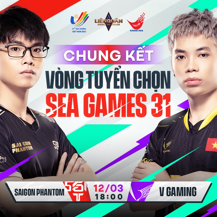 Chung kết Vòng tuyển chọn SEA Games 31: Saigon Phantom tái đấu V Gaming - Ảnh 1.