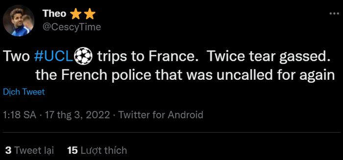 Fan Chelsea bị cảnh sát Pháp đánh, xịt hơi cay vô cớ - Ảnh 2.