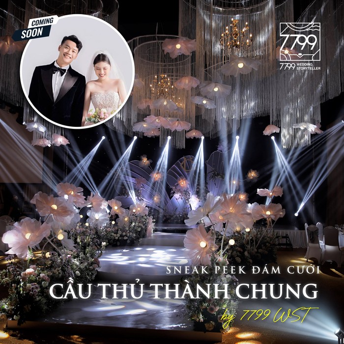 Cập nhật đám cưới Thành Chung và Tố Uyên hôm nay: Không gian tiệc cưới lung linh - Ảnh 1.