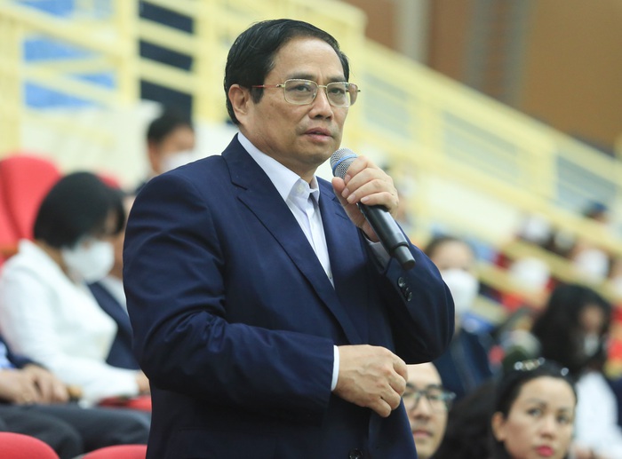 Thủ tướng Phạm Minh Chính động viên lực lượng tham gia biểu diễn khai mạc SEA Games 31  - Ảnh 1.